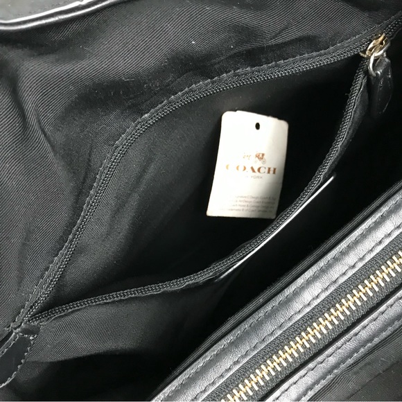 COACH MADISON CARLYLE SMOOTH LEATHER SHOULDER BAG - Picture 10 of 11